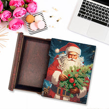 Load image into Gallery viewer, Wooden Christmas Theme Diamond Jewelry Case Mosaic Craft Set for Rings Bracelets

