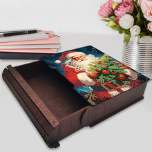 Load image into Gallery viewer, Wooden Christmas Theme Diamond Jewelry Case Mosaic Craft Set for Rings Bracelets
