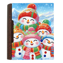 Load image into Gallery viewer, Wooden Christmas Theme Diamond Jewelry Case Mosaic Craft Set for Rings Bracelets
