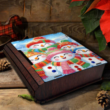 Load image into Gallery viewer, Wooden Christmas Theme Diamond Jewelry Case Mosaic Craft Set for Rings Bracelets

