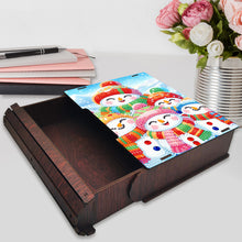 Load image into Gallery viewer, Wooden Christmas Theme Diamond Jewelry Case Mosaic Craft Set for Rings Bracelets
