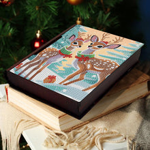 Load image into Gallery viewer, Wooden Christmas Theme Diamond Jewelry Case Mosaic Craft Set for Rings Bracelets

