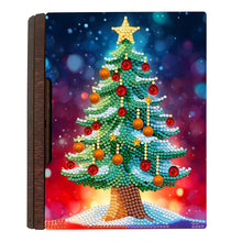 Load image into Gallery viewer, Wooden Christmas Theme Diamond Jewelry Case Mosaic Craft Set for Rings Bracelets
