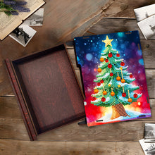 Load image into Gallery viewer, Wooden Christmas Theme Diamond Jewelry Case Mosaic Craft Set for Rings Bracelets
