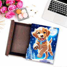 Load image into Gallery viewer, Wooden Christmas Theme Diamond Jewelry Case Mosaic Craft Set for Rings Bracelets
