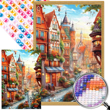 Load image into Gallery viewer, AB Diamond Painting - Full Round - English town (40*60CM)
