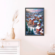 Load image into Gallery viewer, AB Diamond Painting - Full Round - Winter town (40*60CM)
