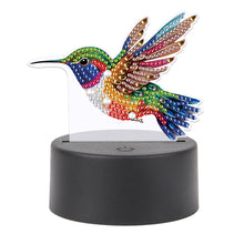 Load image into Gallery viewer, Cute Animal Diamond Painting LED Lamp Diamond Painting Night Light (Hummingbird)
