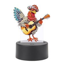 Load image into Gallery viewer, Animal Diamond Painting LED Lamp Diamond Painting Night Light (Funny Chicken)
