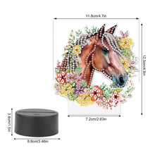 Load image into Gallery viewer, Cute Animal Diamond Painting LED Lamp Diamond Painting Night Light (Horse)
