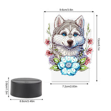 Load image into Gallery viewer, Cute Animal Diamond Painting LED Lamp Diamond Painting Night Light (Wolf)
