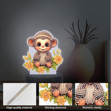 Load image into Gallery viewer, Cute Animal Diamond Painting LED Lamp Diamond Painting Night Light (Monkey)
