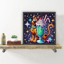 Load image into Gallery viewer, Diamond Painting - Full Round - Scooby-Doo and ice cream (30*30CM)
