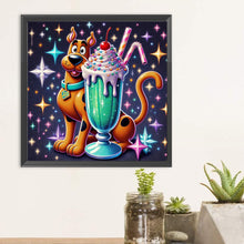 Load image into Gallery viewer, Diamond Painting - Full Round - Scooby-Doo and ice cream (30*30CM)
