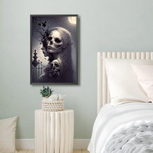 Load image into Gallery viewer, Diamond Painting - Full Round - Halloween Skull Girl Another Face (40*60CM)

