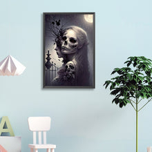 Load image into Gallery viewer, Diamond Painting - Full Round - Halloween Skull Girl Another Face (40*60CM)
