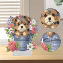 Load image into Gallery viewer, Acrylic Special Shape Puppy 5D DIY Diamond Painting Tabletop Decorations
