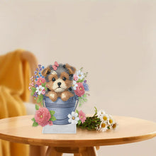 Load image into Gallery viewer, Acrylic Special Shape Puppy 5D DIY Diamond Painting Tabletop Decorations
