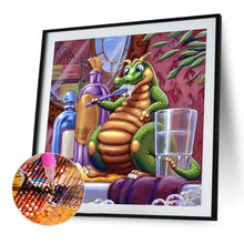 Load image into Gallery viewer, Diamond Painting - Full Round - Washing green dragon (50*50CM)
