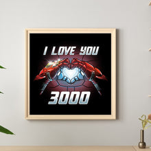 Load image into Gallery viewer, Diamond Painting - Full Round - Silhouette I love you 3000 Iron Man (40*40CM)
