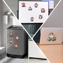 Load image into Gallery viewer, 6Pcs Acrylic Special Shape Fireman Gnome Diamond Painting Fridge Magnets
