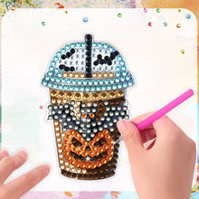Load image into Gallery viewer, 6Pcs Acrylic Special Shape Horror Cup Diamond Painting Fridge Magnets for Home
