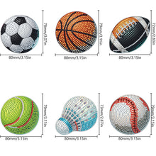 Load image into Gallery viewer, 6Pcs Acrylic Special Shape Ball Games Diamond Painting Fridge Magnets for Home
