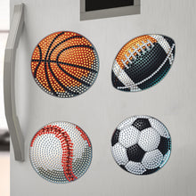 Load image into Gallery viewer, 6Pcs Acrylic Special Shape Ball Games Diamond Painting Fridge Magnets for Home
