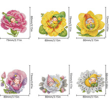 Load image into Gallery viewer, 6Pcs Acrylic Special Shape Bud Gnome Diamond Painting Fridge Magnets for Home
