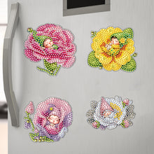 Load image into Gallery viewer, 6Pcs Acrylic Special Shape Bud Gnome Diamond Painting Fridge Magnets for Home
