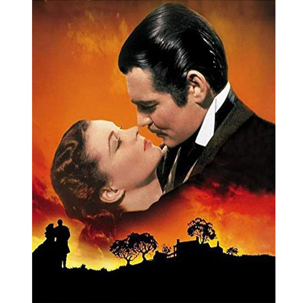 Diamond Painting - Full Round - Partners looking at each other affectionately (40*50CM)