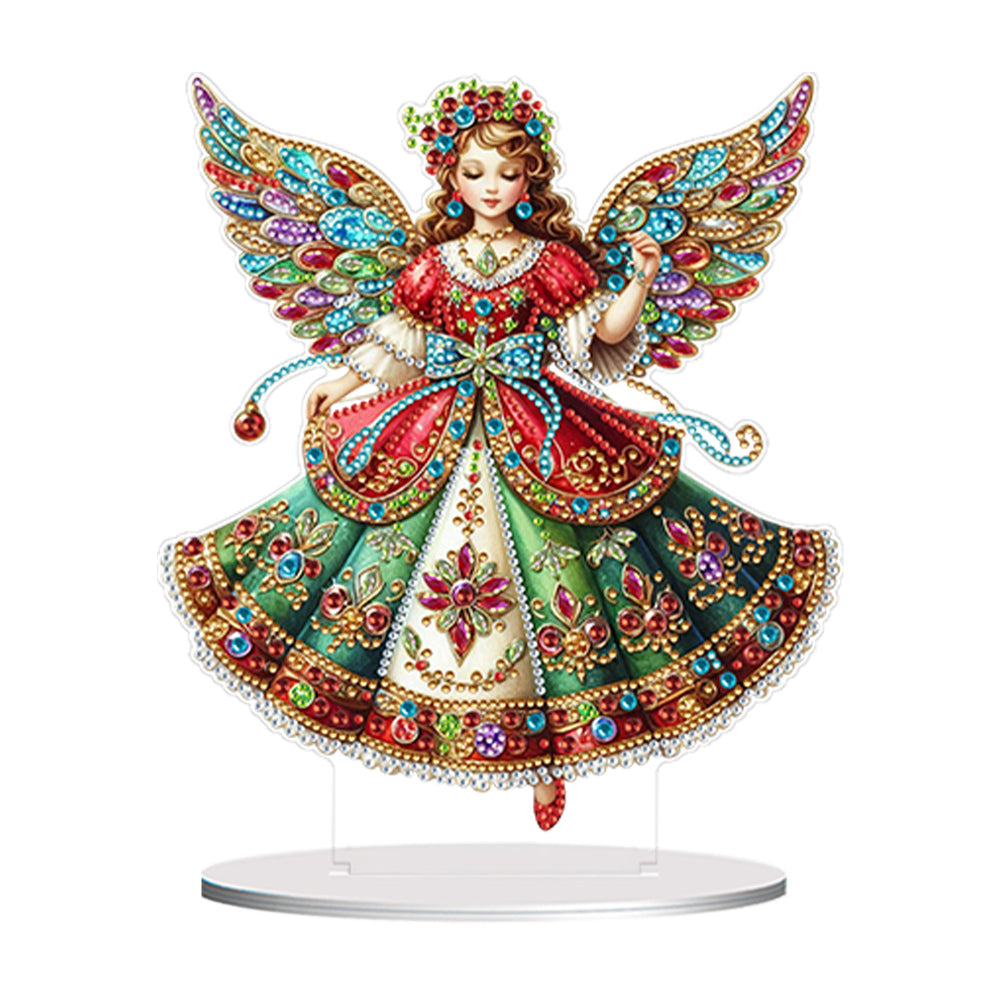 Special Shape Girl 5D DIY Diamond Art Tabletop Decorations for Home Office Decor