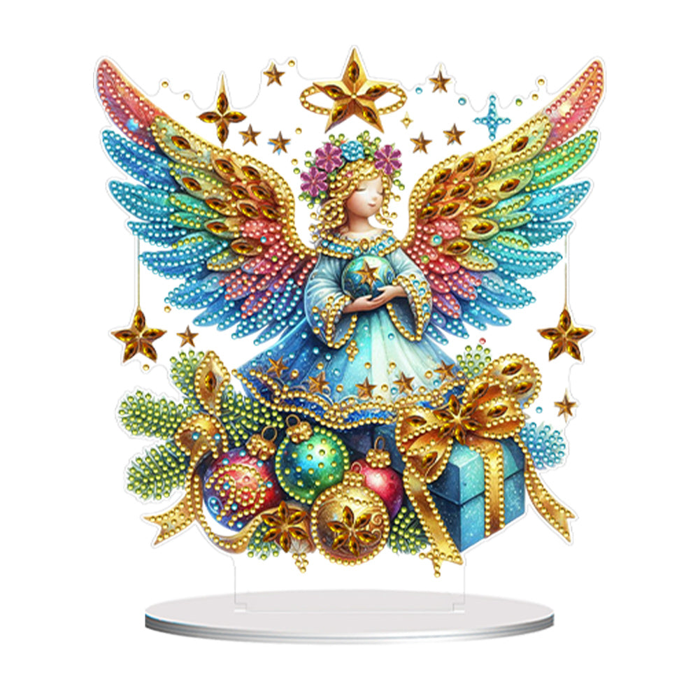 Special Shape Girl 5D DIY Diamond Art Tabletop Decorations for Home Office Decor