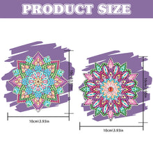 Load image into Gallery viewer, 2Pcs Special Shape Colorful Mandala Diamond Painting Bookmark Art Projects

