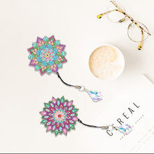 Load image into Gallery viewer, 2Pcs Special Shape Colorful Mandala Diamond Painting Bookmark Art Projects
