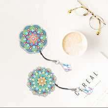 Load image into Gallery viewer, 2Pcs Special Shape Colorful Mandala Diamond Painting Bookmark Art Projects
