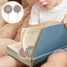 Load image into Gallery viewer, 2Pcs Special Shape Colorful Mandala Diamond Painting Bookmark Art Projects
