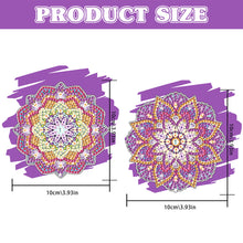 Load image into Gallery viewer, 2Pcs Special Shape Colorful Mandala Diamond Painting Bookmark Art Projects
