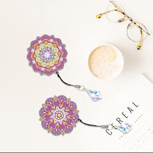 Load image into Gallery viewer, 2Pcs Special Shape Colorful Mandala Diamond Painting Bookmark Art Projects
