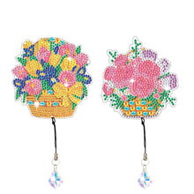 Load image into Gallery viewer, 2Pcs Special Shape Bouquet 5D DIY Diamond Painting Bookmark for Reading Day Gift
