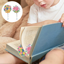 Load image into Gallery viewer, 2Pcs Special Shape Bouquet 5D DIY Diamond Painting Bookmark for Reading Day Gift
