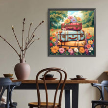 Load image into Gallery viewer, Diamond Painting - Full Round - Flowers and suitcases (40*40CM)
