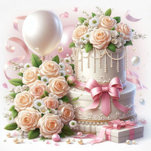 Load image into Gallery viewer, Diamond Painting - Full Round - Balloon roses and cakes (40*40CM)
