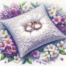 Load image into Gallery viewer, Diamond Painting - Full Round - Flowers and rings (40*40CM)

