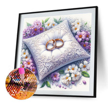 Load image into Gallery viewer, Diamond Painting - Full Round - Flowers and rings (40*40CM)
