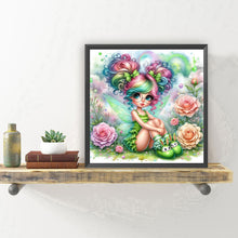 Load image into Gallery viewer, Diamond Painting - Full Round - Green elf rose girl (30*30CM)
