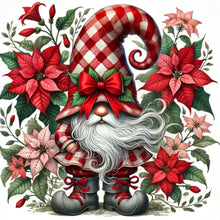 Load image into Gallery viewer, Diamond Painting - Full Round - Poinsettia Christmas gnome (40*40CM)
