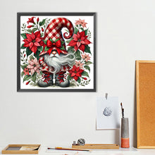 Load image into Gallery viewer, Diamond Painting - Full Round - Poinsettia Christmas gnome (40*40CM)
