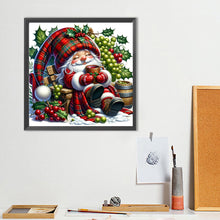 Load image into Gallery viewer, Diamond Painting - Full Round - Grape Christmas gnome (40*40CM)
