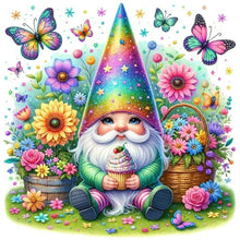Load image into Gallery viewer, Diamond Painting - Full Round - Flower and grass ice cream cake gnome (40*40CM)
